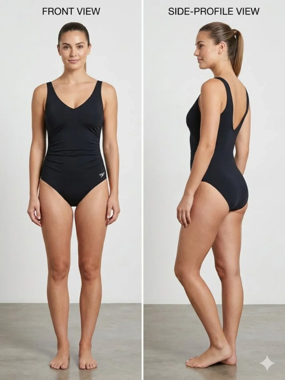 NEW Speedo Women’s Black One-Piece Swimsuit - Ultraback Swimwear Size 18 - Picture 1 of 4